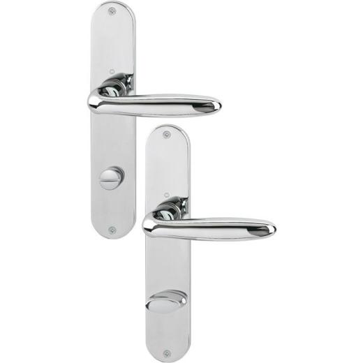 Hoppe Langschildgarnitur Verona Messing (F49R/verchromt-Resista®) WC