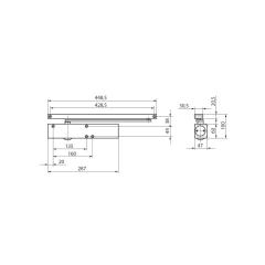 GEZE Türschließer TS 5000 L - silber