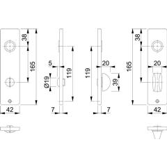 Hoppe Kurzschildpaar 202KP/AP Alu.F1 SK/OL PA Hoppe