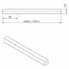 OGRO FS-Drückerstift  114 PB FS 4-KT.9x97 mm Vollstift