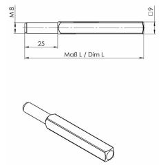 OGRO FS-Wechselstift  115 FS 4-KT.9x105 mm Vollstift