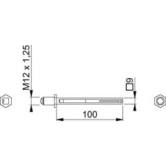 Hoppe Bef-set.K/G Profilstift 3310 Wechselschutzgarnituren 9x100mm 67-72mm Hoppe